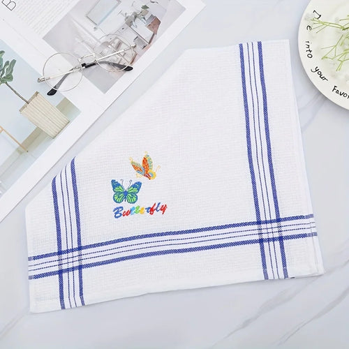 4-Pack Large Kitchen Dish Towels, Absorbent and Ultra-Soft Cotton Dishcloths, Bright-Colored Tea/Bar Towels, for Washing and Drying Dishes and Household Items