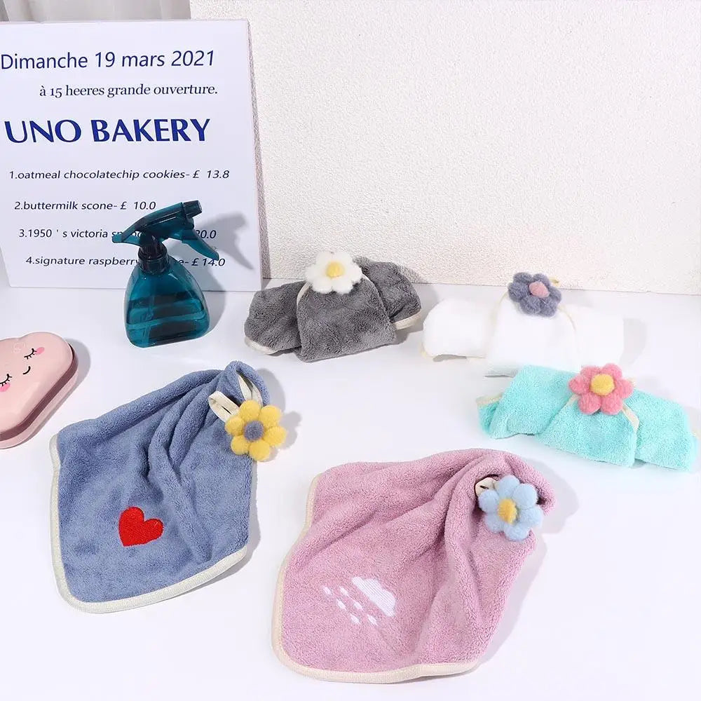 Fleece Kitchen Rags Kitchen Cleaning Bathroom Kitchen Wipe Microfiber Towel Handkerchief Dishcloths Hand Towel Kitchen Towels